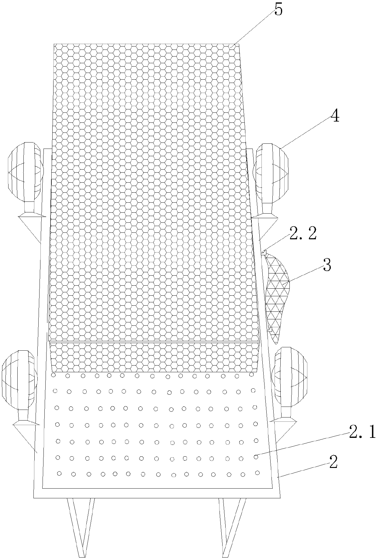 Mulberry leaf dewatering device and using method thereof