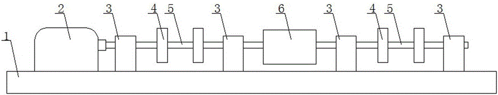 A rotor balance test bench