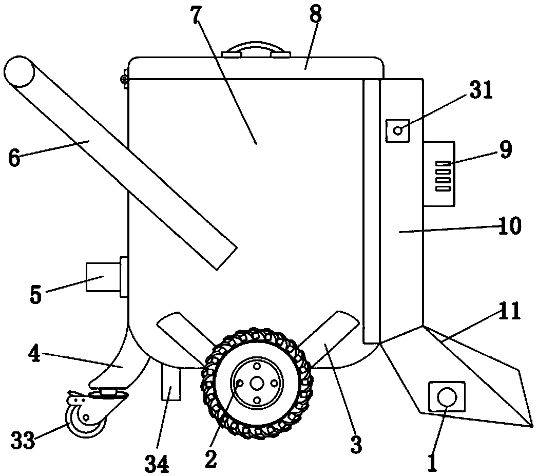 Waste scrap collection device for machining