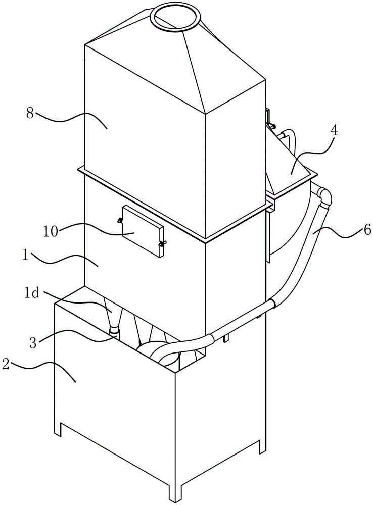 Wet multi-cyclone dust collector and dust removal system having the above dust collector