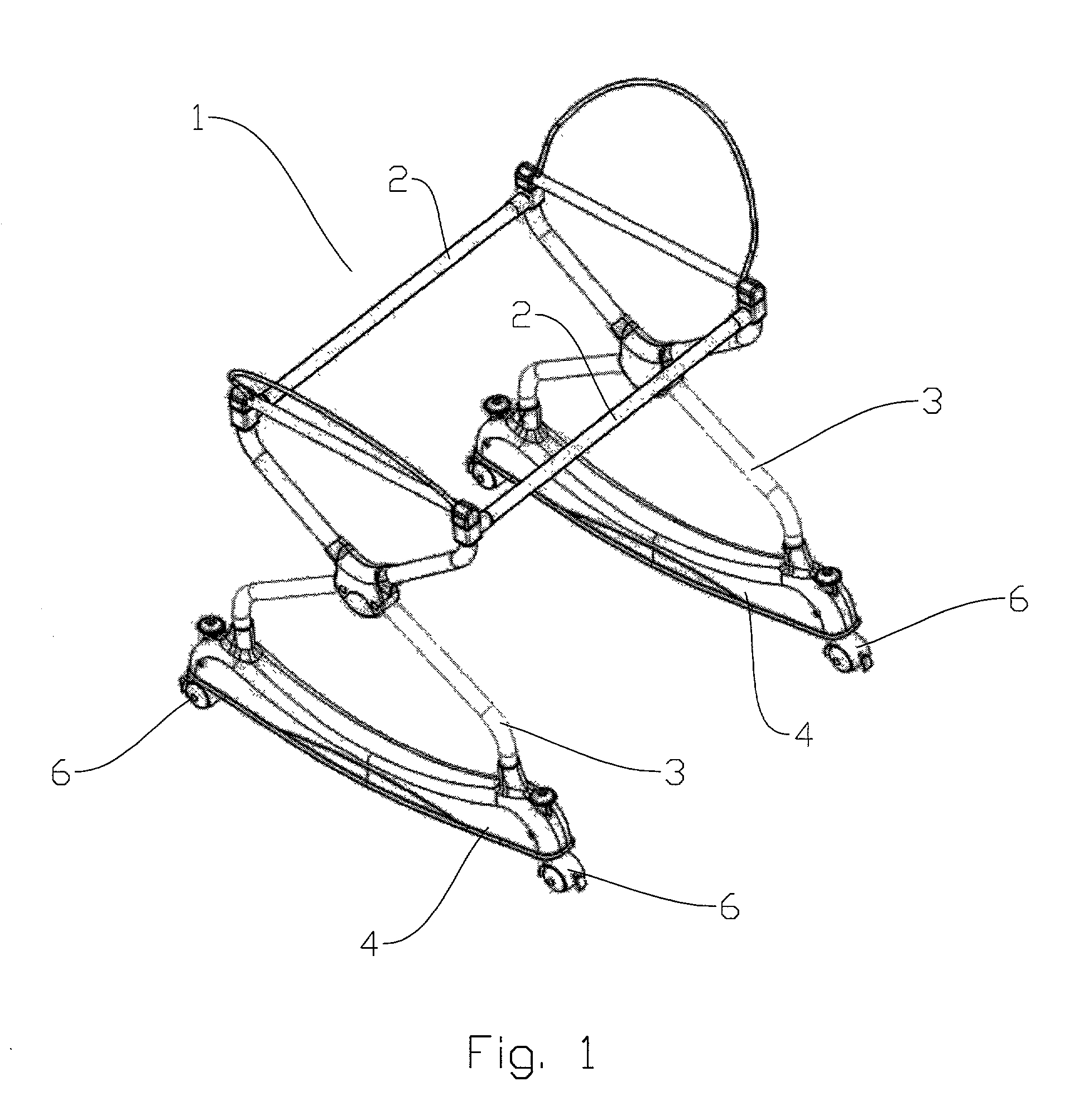 Wheel receiving device for baby sleeping bed