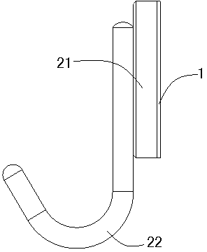 Wardrobe hook with screw concealing function