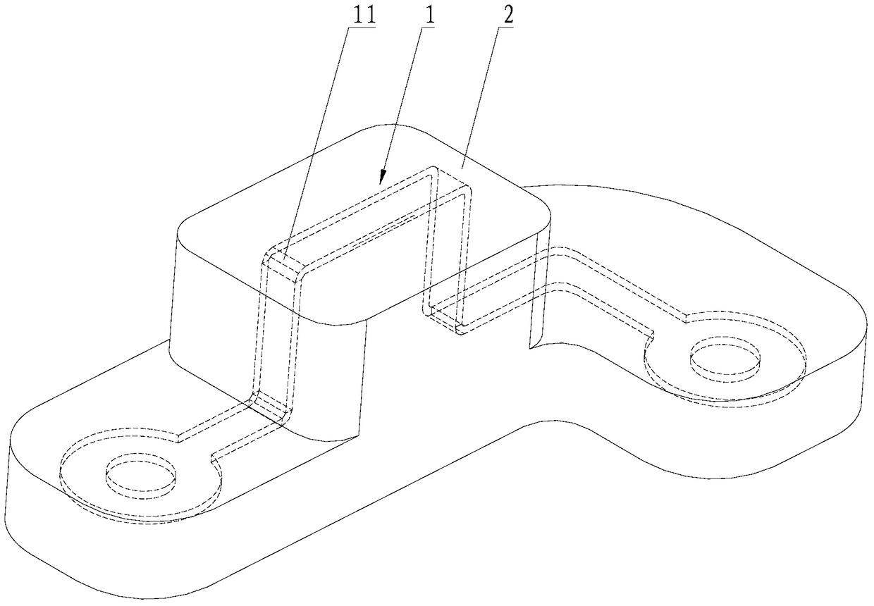 An insert structure for injection molding