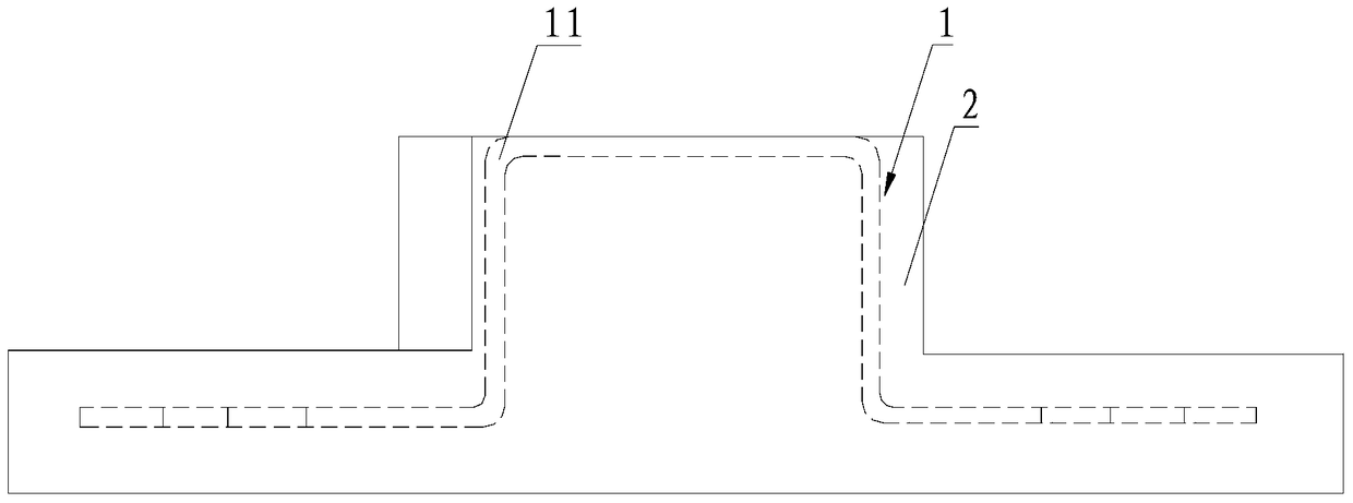 An insert structure for injection molding