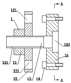 Filter element dismounting device