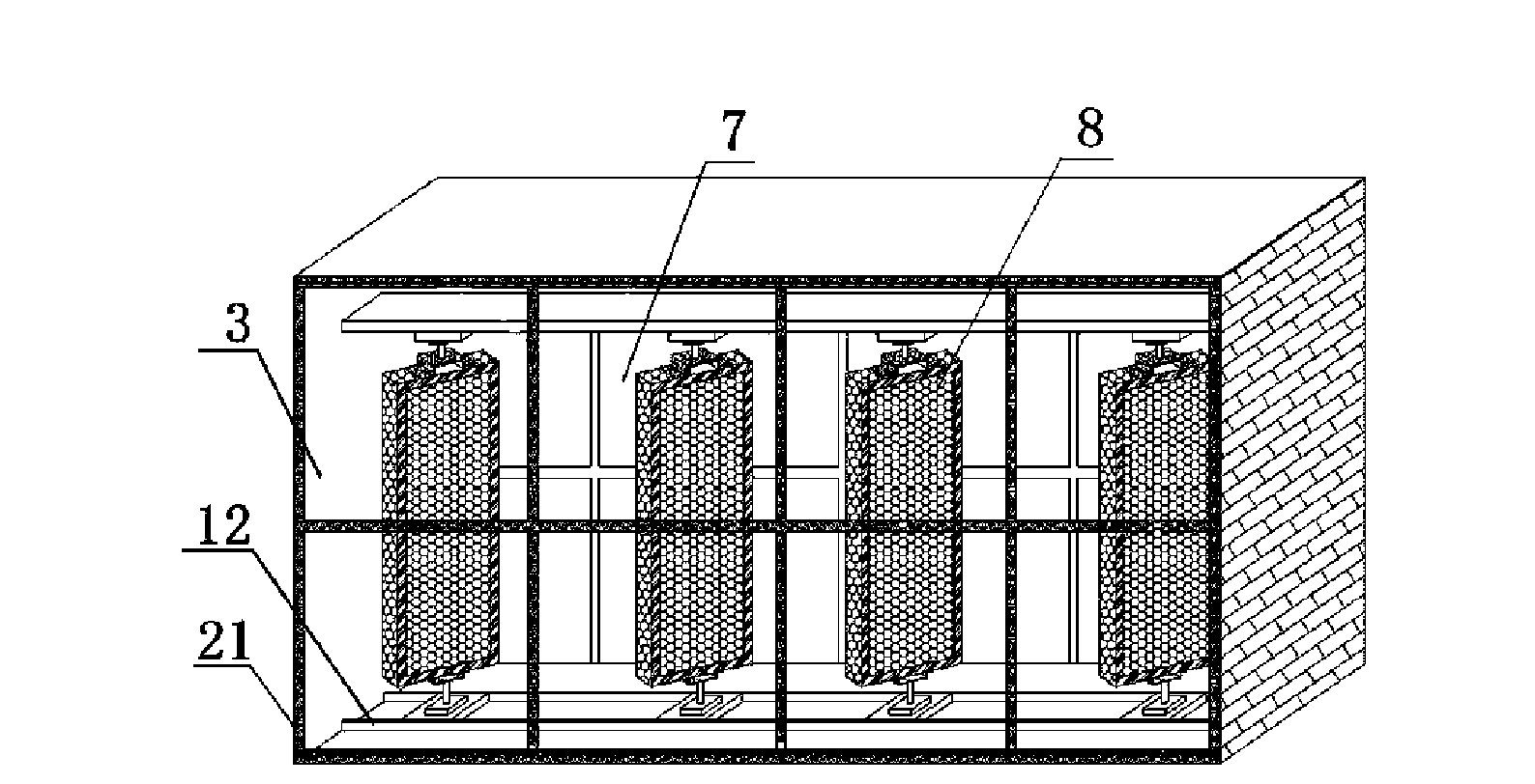 Mobile heat-insulating louver and automatic control method thereof