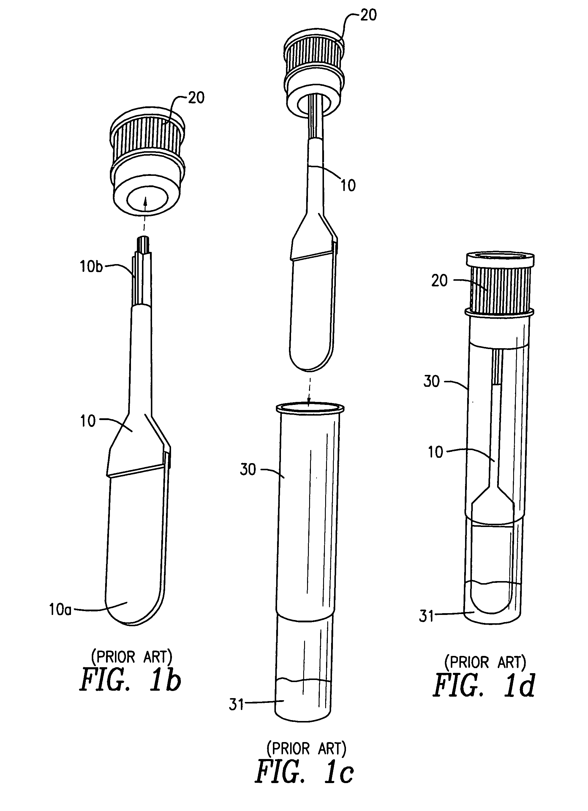 Collection device for a fluid specimen