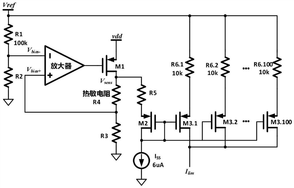 Low dropout linear regulator overload protection circuit