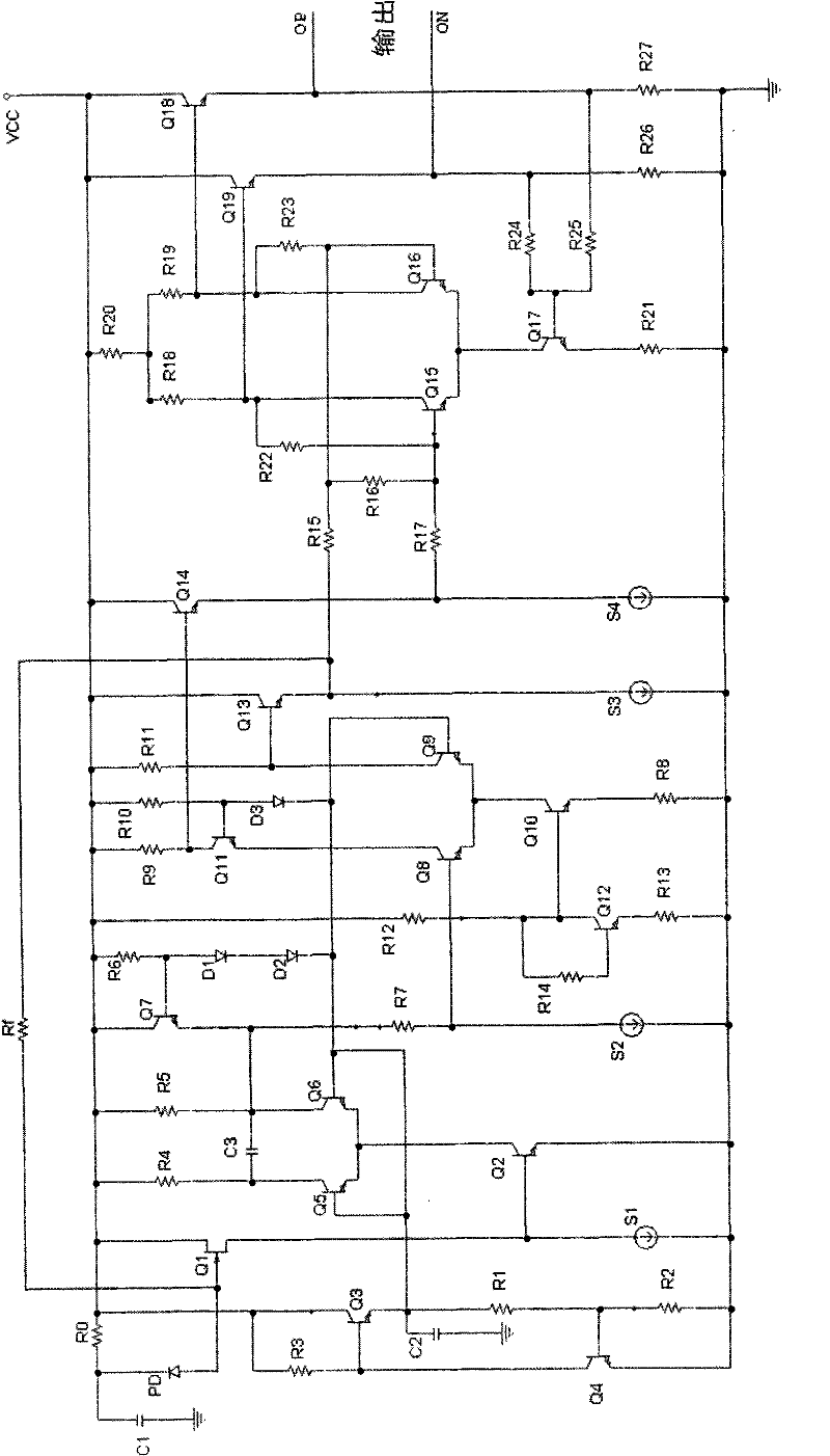 Optical input preamplifier for optical communication receiver