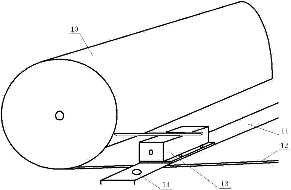 Belt redirection roller online repair device and method