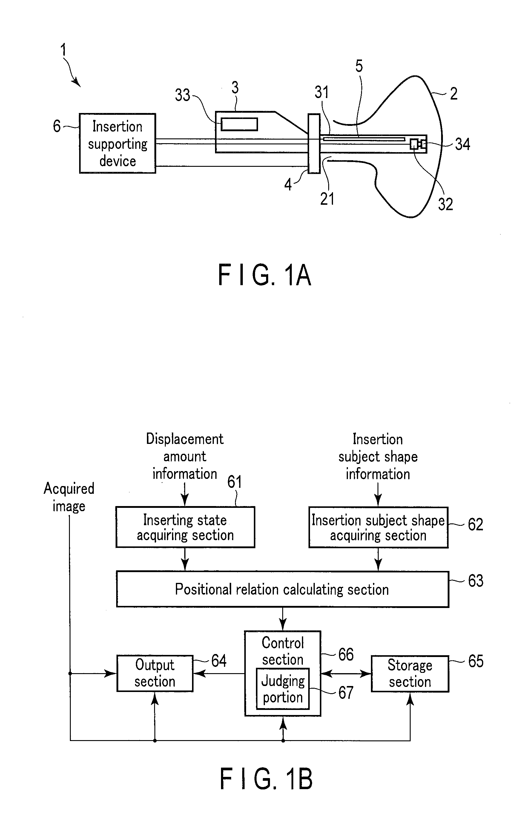 Insertion system, insertion supporting device, insertion supporting method and recording medium