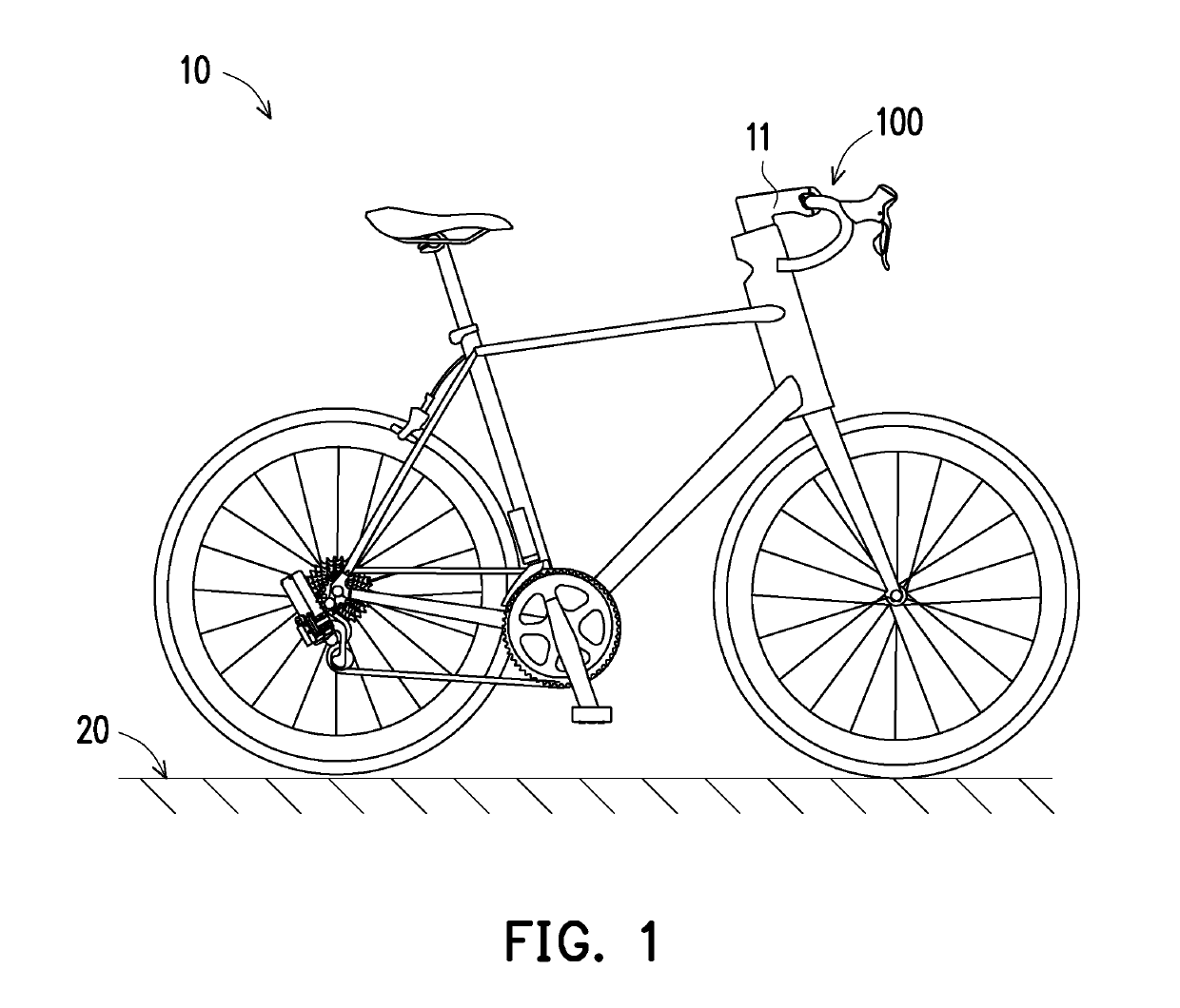 Handlebar structure of bicycle