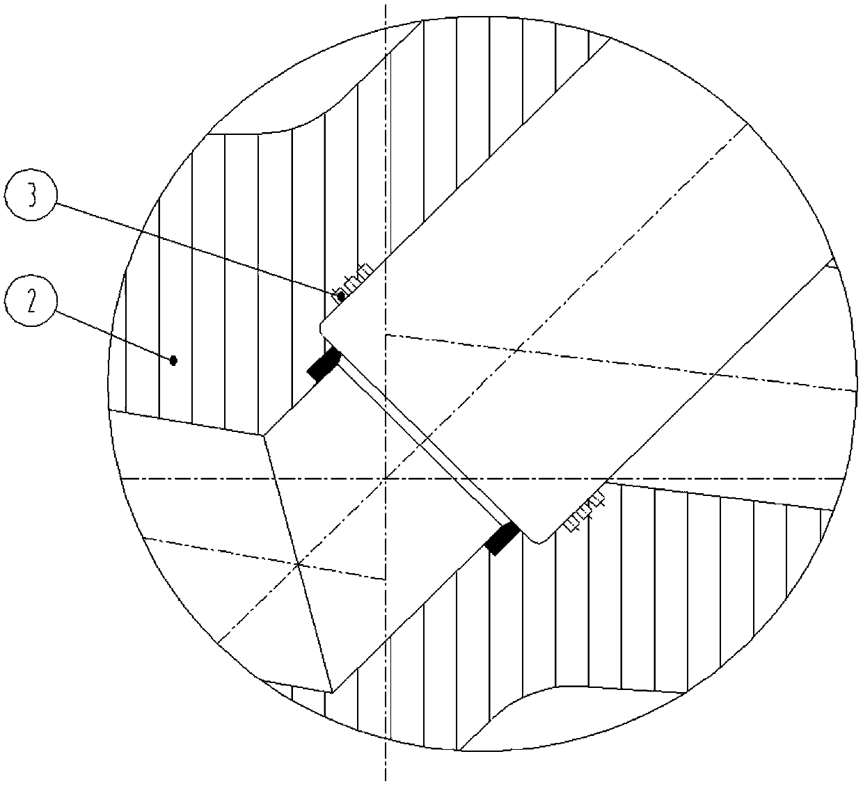 High-pressure difference stop valve with U-shaped groove in outlet throttling channel