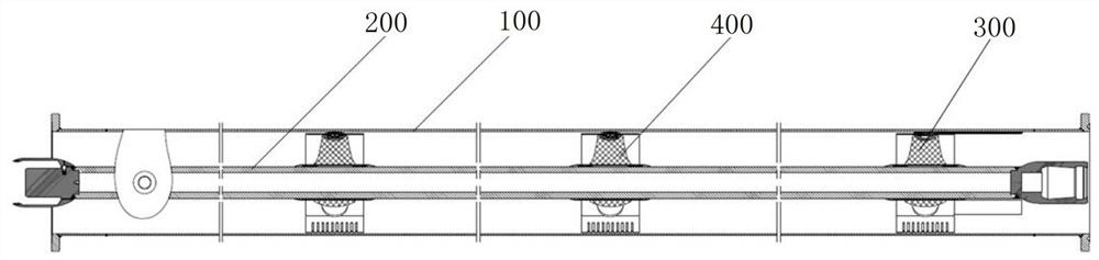 Three-post insulator assembly and GIL