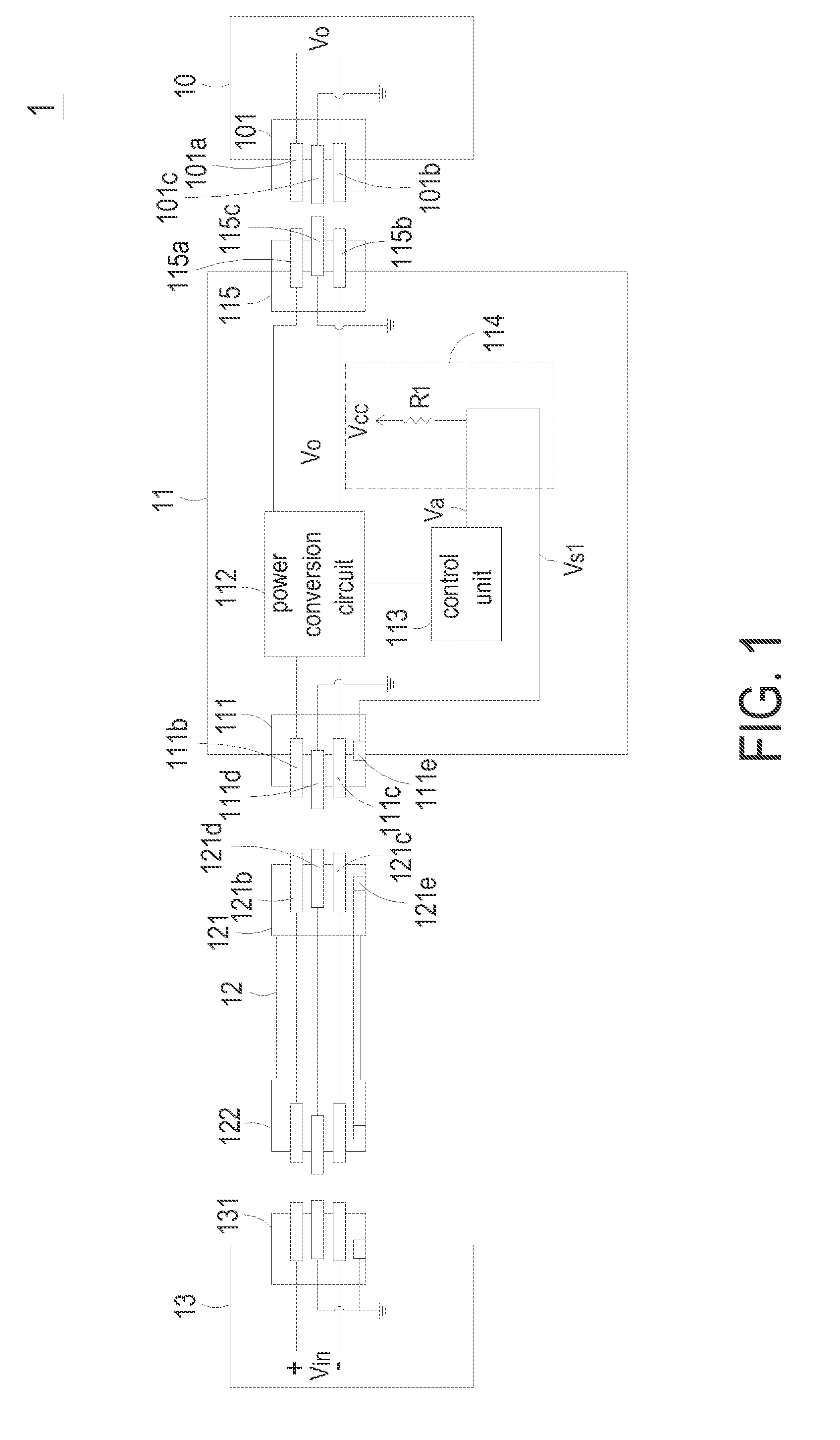 Power supply with arc flash protection mechanism and data-processing system employing same