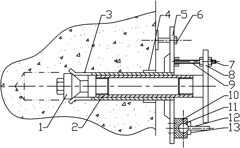 Heavy-load composite function anchoring device for scaffold