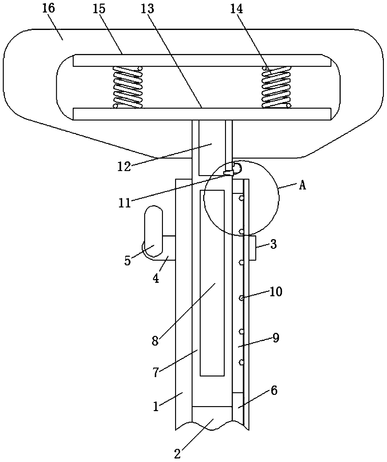 Lifting mechanism capable of reducing rusting and convenient to adjust