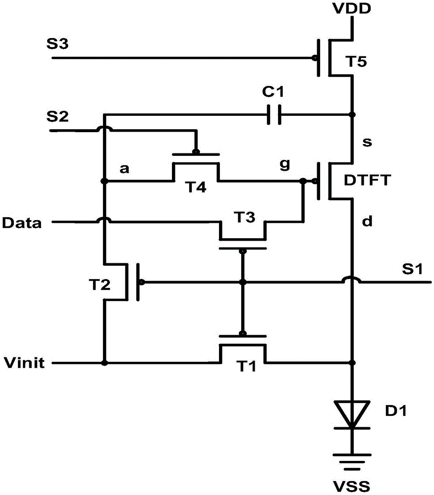 OLED pixel driving circuit and display device