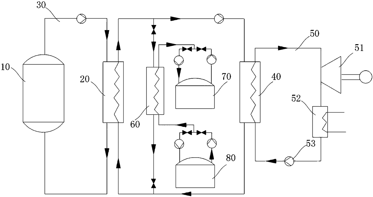 Fused salt reactor energy conversion system and energy conversion method