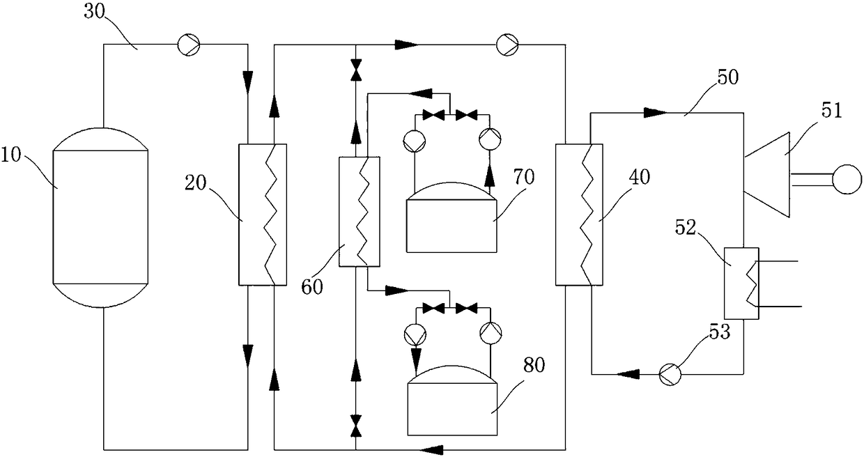 Fused salt reactor energy conversion system and energy conversion method