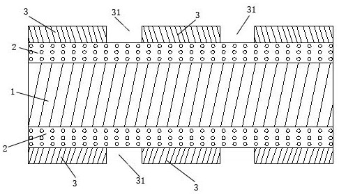 Elastic breathable fabric based on hollow covering yarns and preparation process of elastic breathable fabric