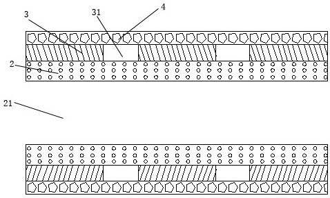 Elastic breathable fabric based on hollow covering yarns and preparation process of elastic breathable fabric