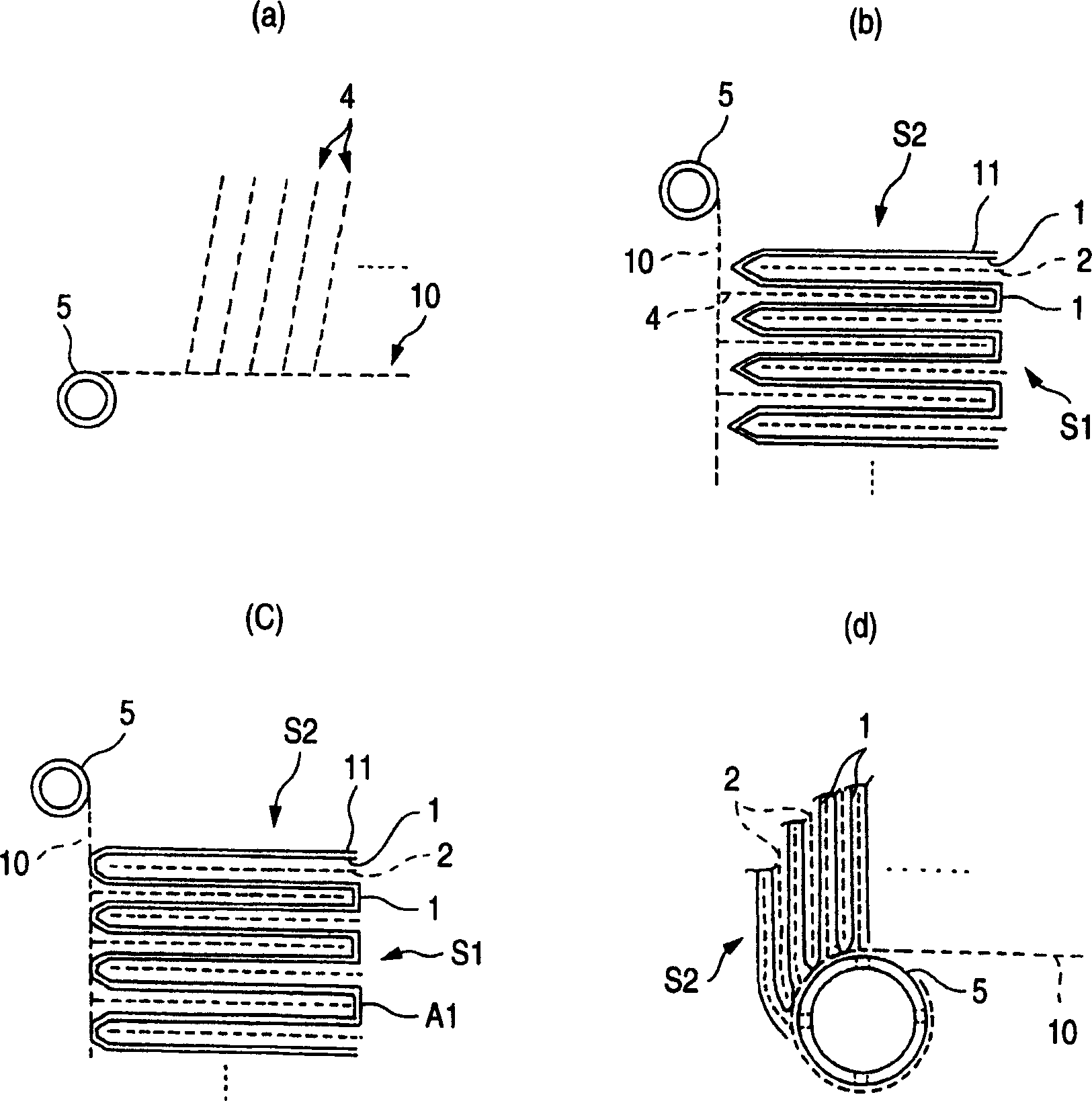 Method for producing spiral diaphragm pieces