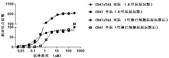 Method for evaluating influence of antigen silencing effect on antibody efficacy and application thereof