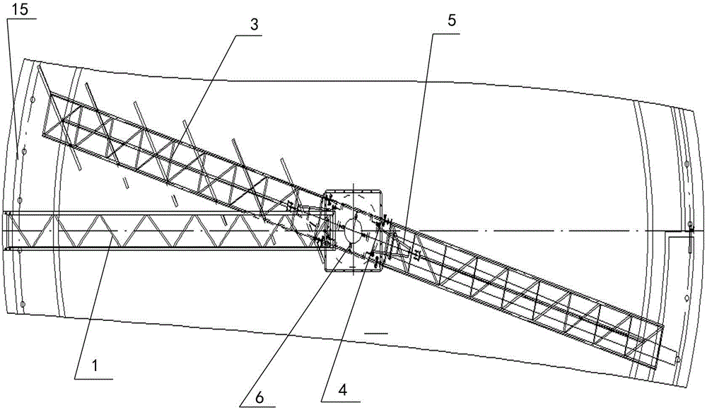 Balanced type single-pipe suction dredge