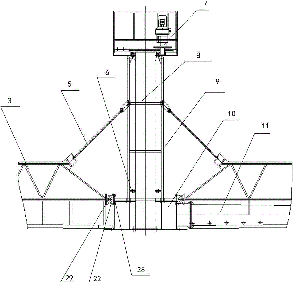 Balanced type single-pipe suction dredge