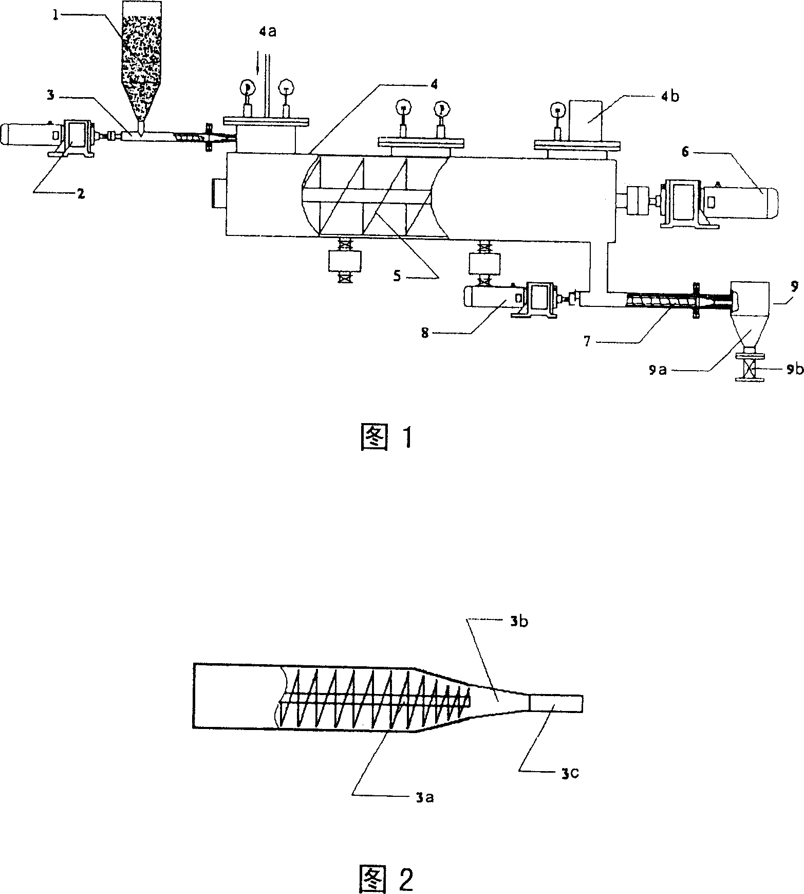 Method and device for solid waste continuous hydrothermal-treatment