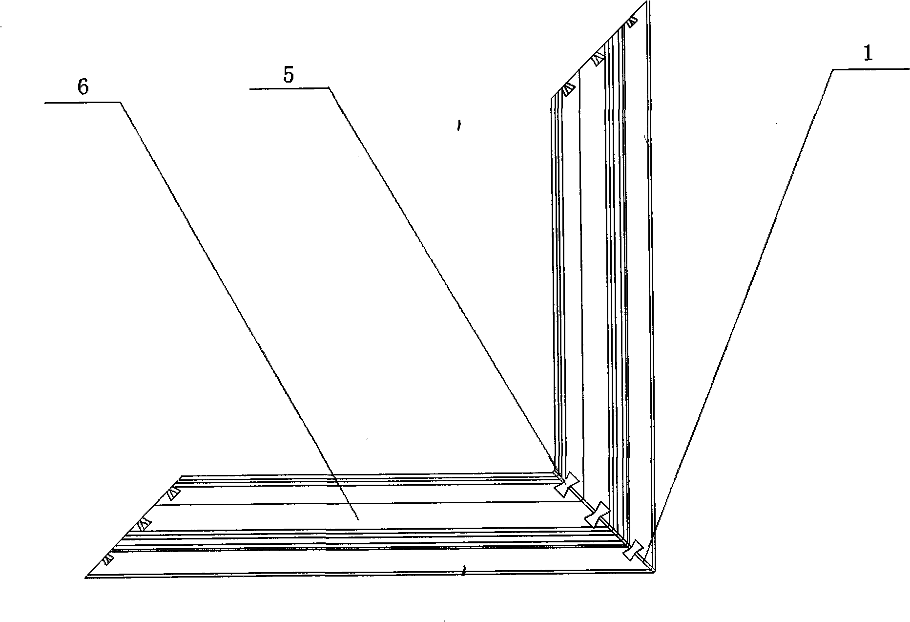 45 degree tenon joint board for wood door and window perpendicular connection angle
