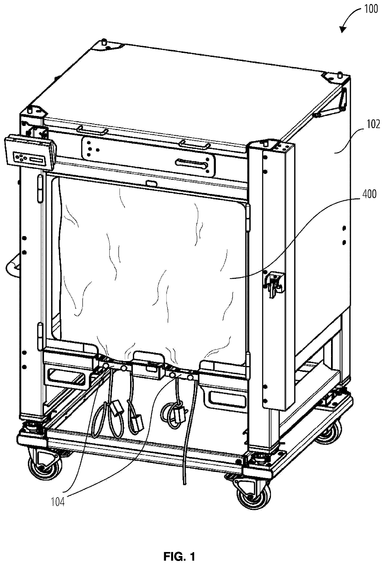 System for port and tube holder assembly attachment device and methods of use