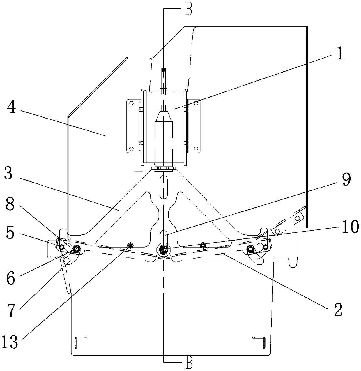 A flip mechanism of a coin machine