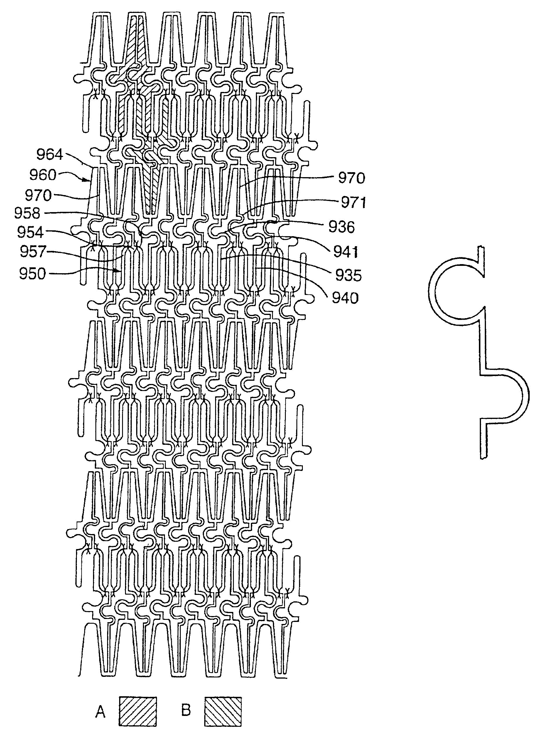 Expandable stent and method for delivery of same