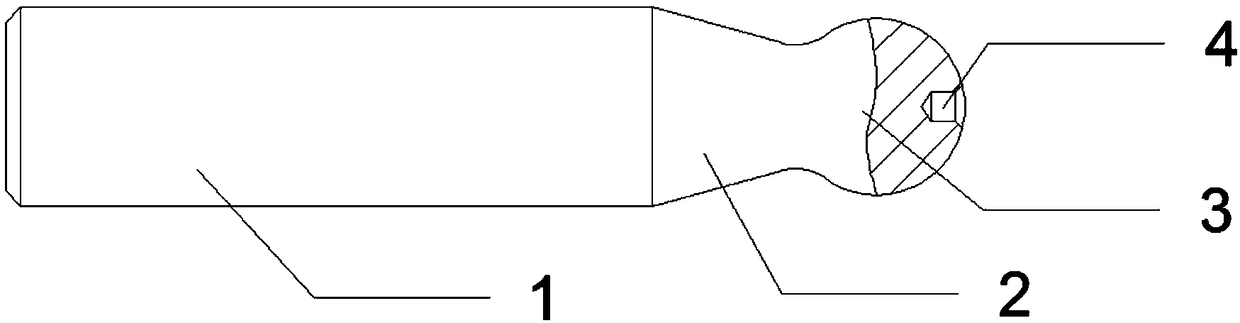 Rolling wheel connecting shaft