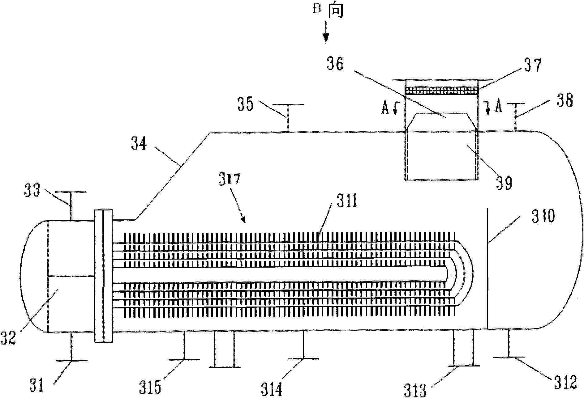 Dimethyl ether preparation technology by utilizing methanol dehydration and special equipment thereof