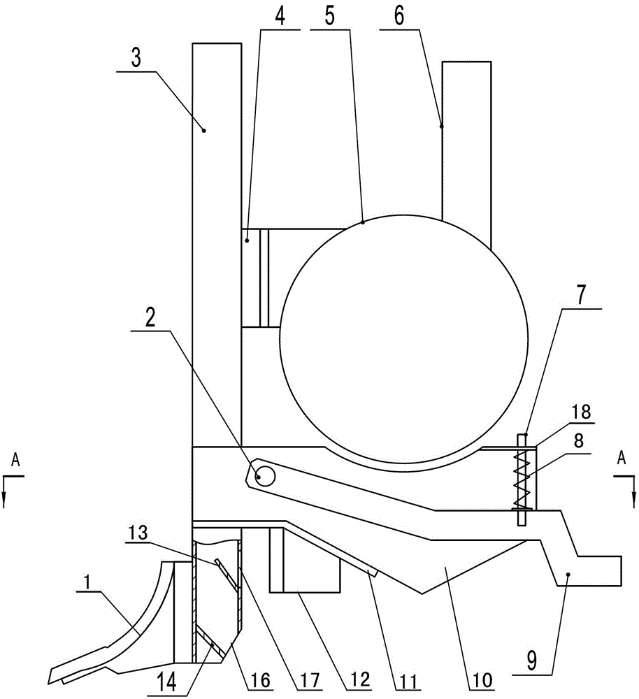 Seed manure furrow opener capable of spreading manure in layers