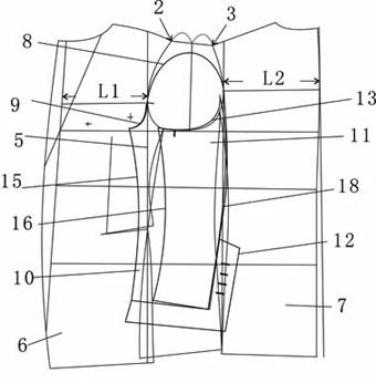 Pattern making method of suit sleeve