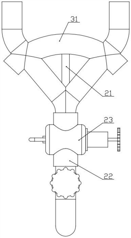 Single-faucet mechanical thermostatic valve for large water supply system