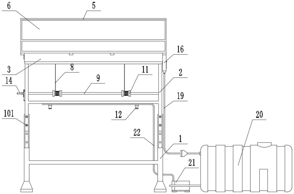 An environment-friendly rainwater collection device for agricultural planting