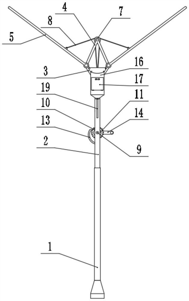 An environment-friendly rainwater collection device for agricultural planting