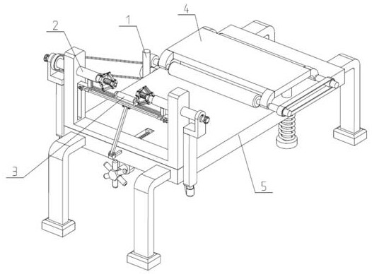 Paper conveying system used for packaging printing equipment