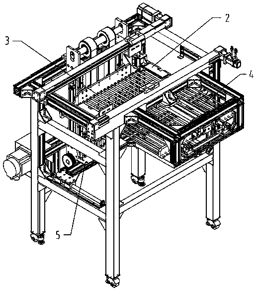 A high-speed palletizing and receiving device