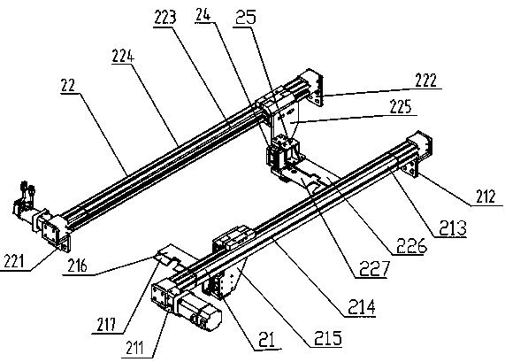 A high-speed palletizing and receiving device