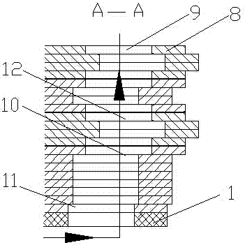 A generator rotor ventilation slot structure