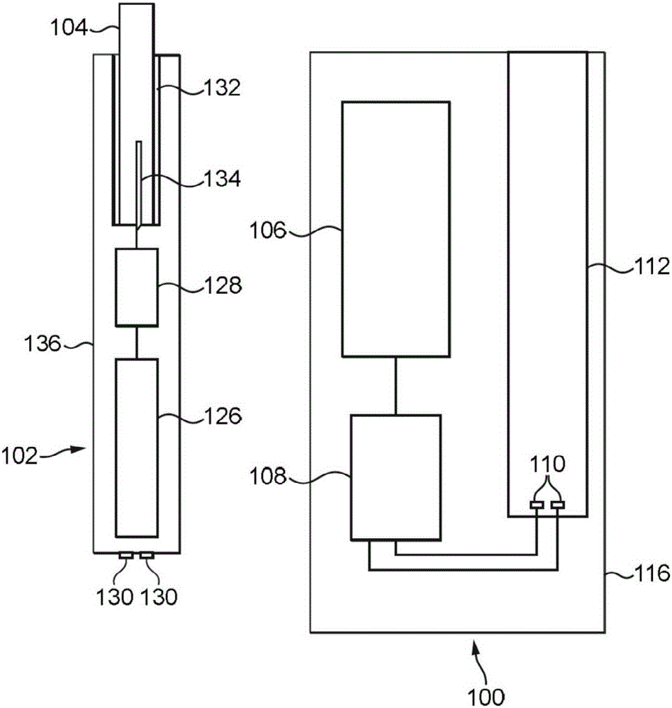 Power and data transmission system and method