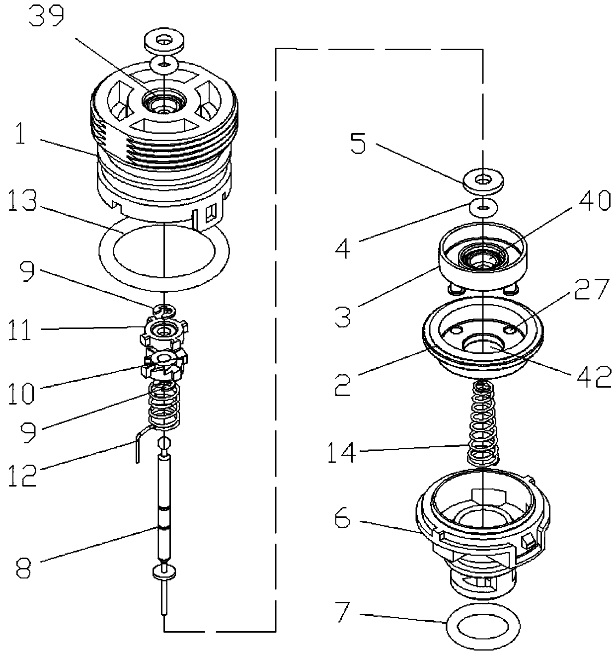 Light-touch power-assisted switch ultrathin pilot valve element