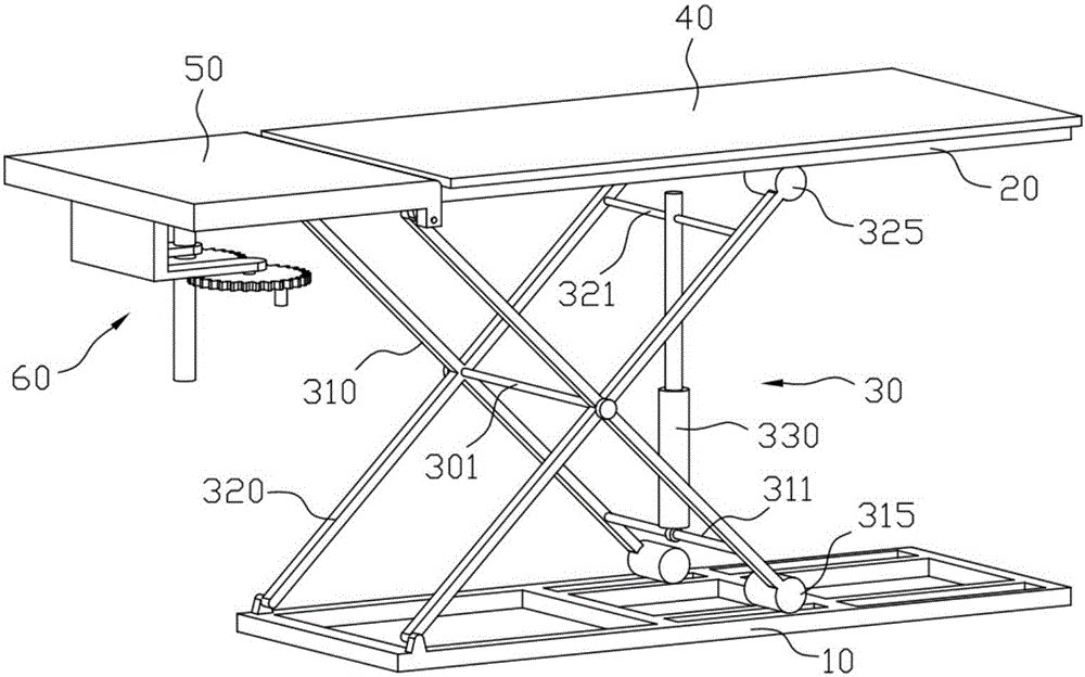 Diagnosis and treatment table capable of convenient diagnosis and treatment