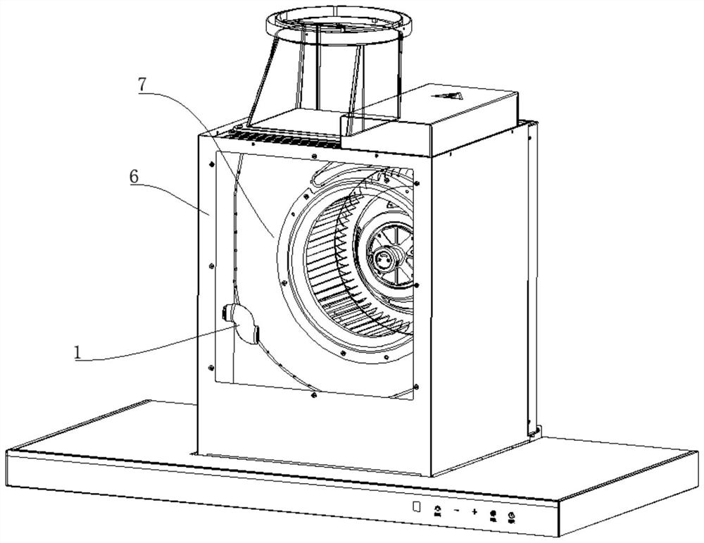 Protection device, extractor hood and control method of extractor hood